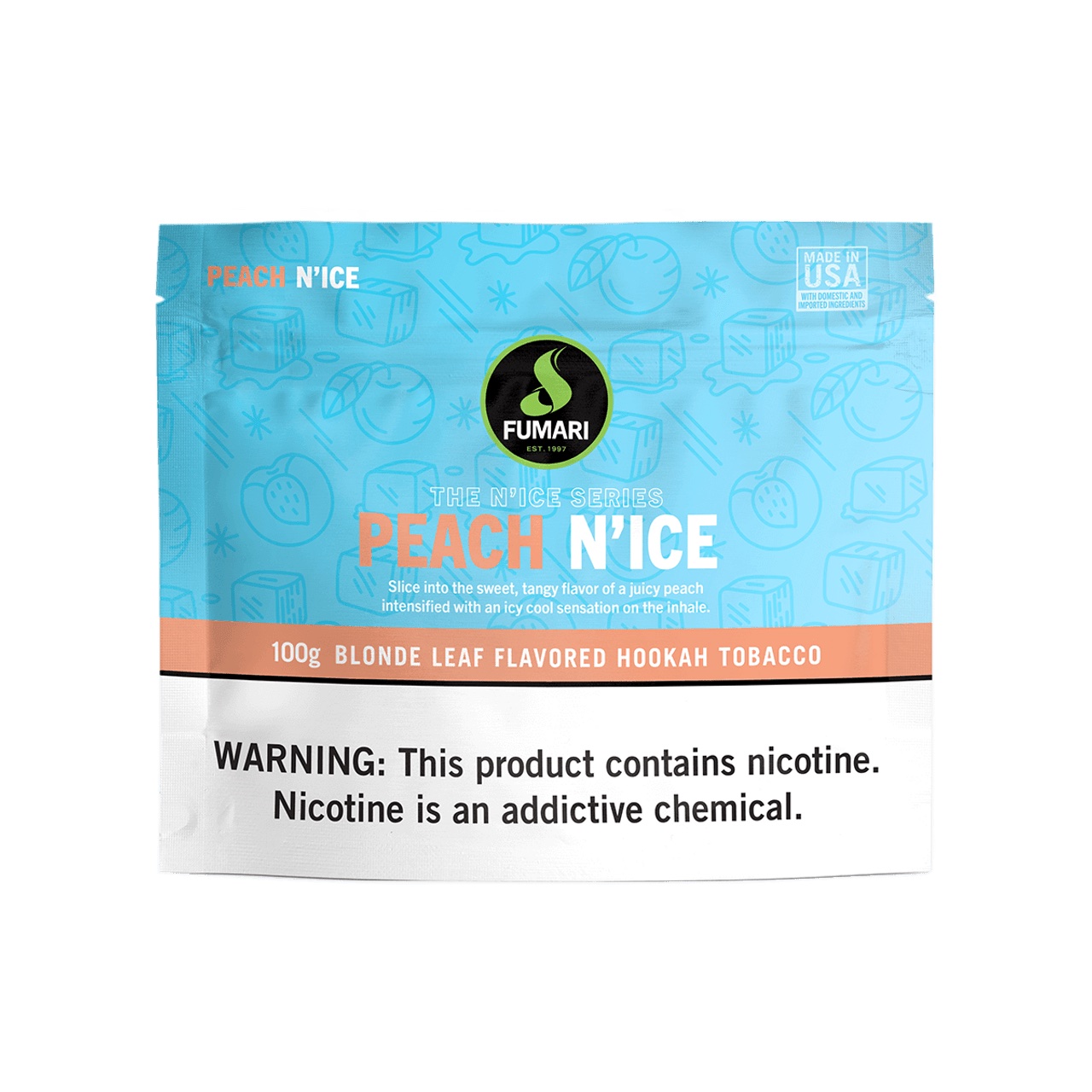 img_9383.jpeg Fumari Peach N İce 100 Gr - Görsel 1